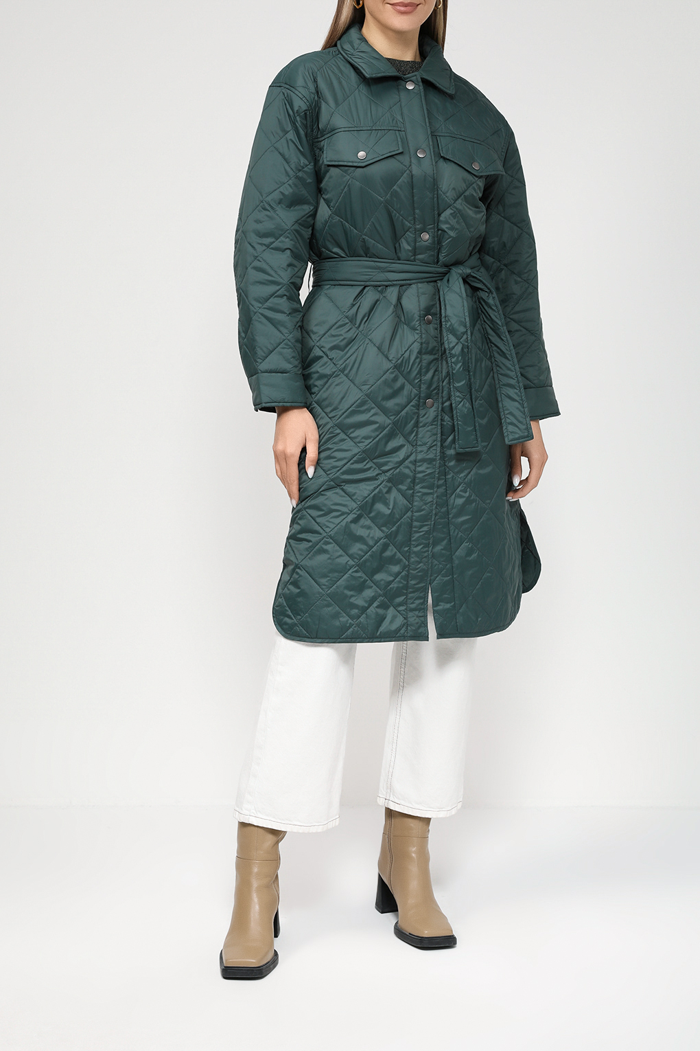 

Пальто женское Pepe Jeans PL402276 зеленое M, Зеленый, PL402276