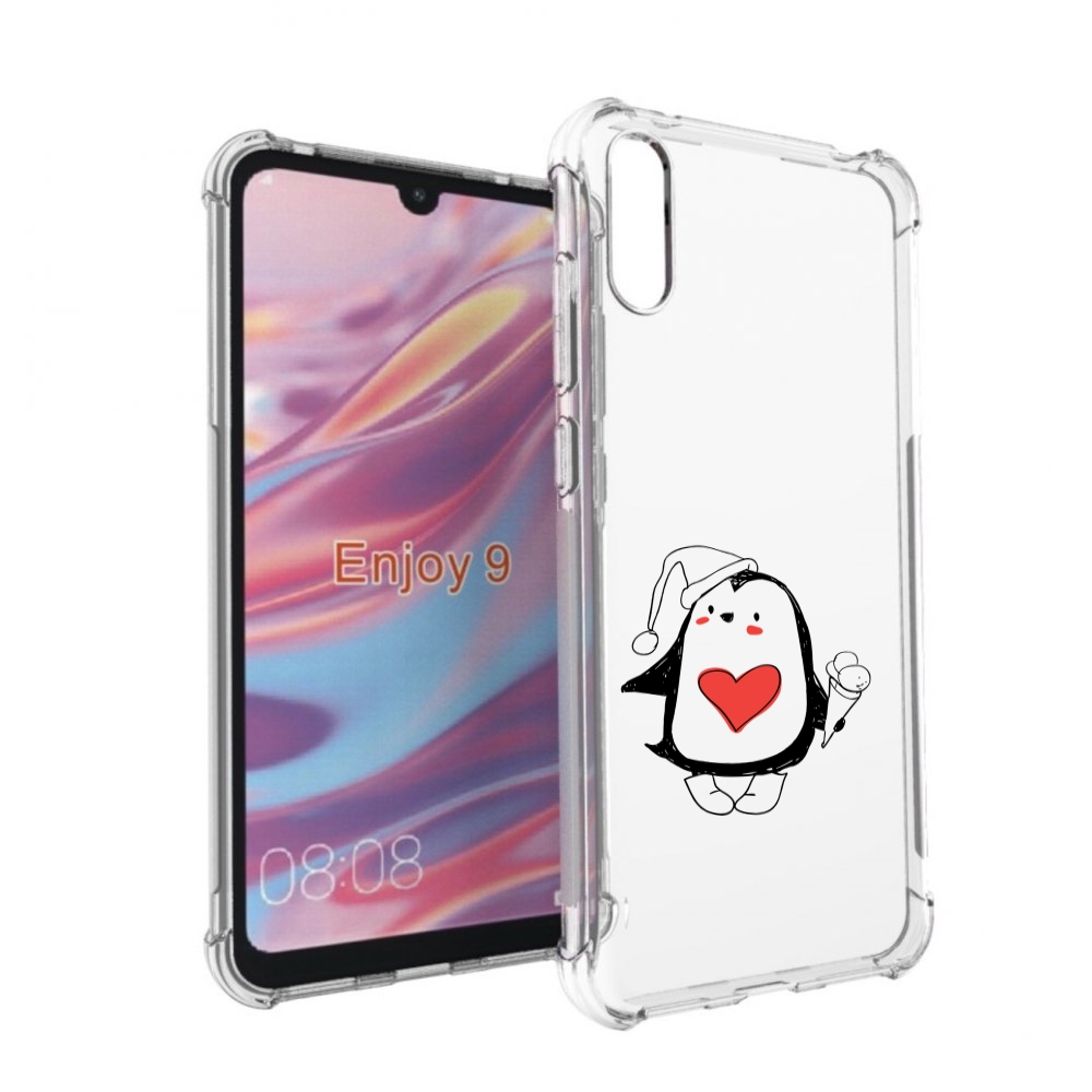 

Чехол бампер MyPads Пингвин с мороженым для Huawei Enjoy 9., Прозрачный, Tocco