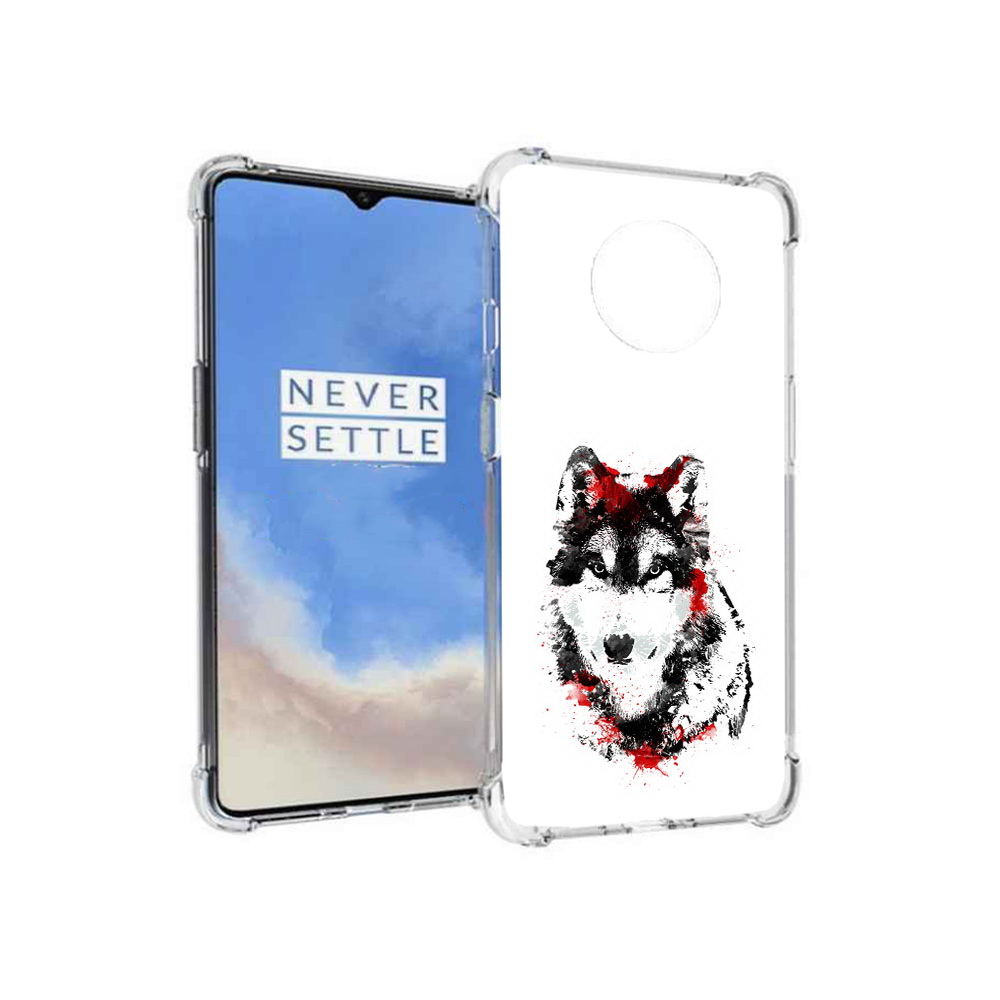 

Чехол MyPads Tocco для OnePlus 7T кровавый волк (PT227044.138.416), Прозрачный, Tocco