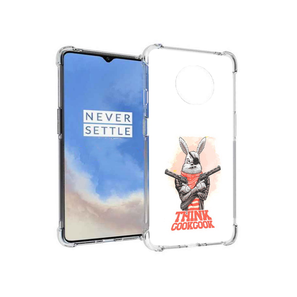 

Чехол MyPads Tocco для OnePlus 7T кролик пират (PT227044.138.419), Прозрачный, Tocco