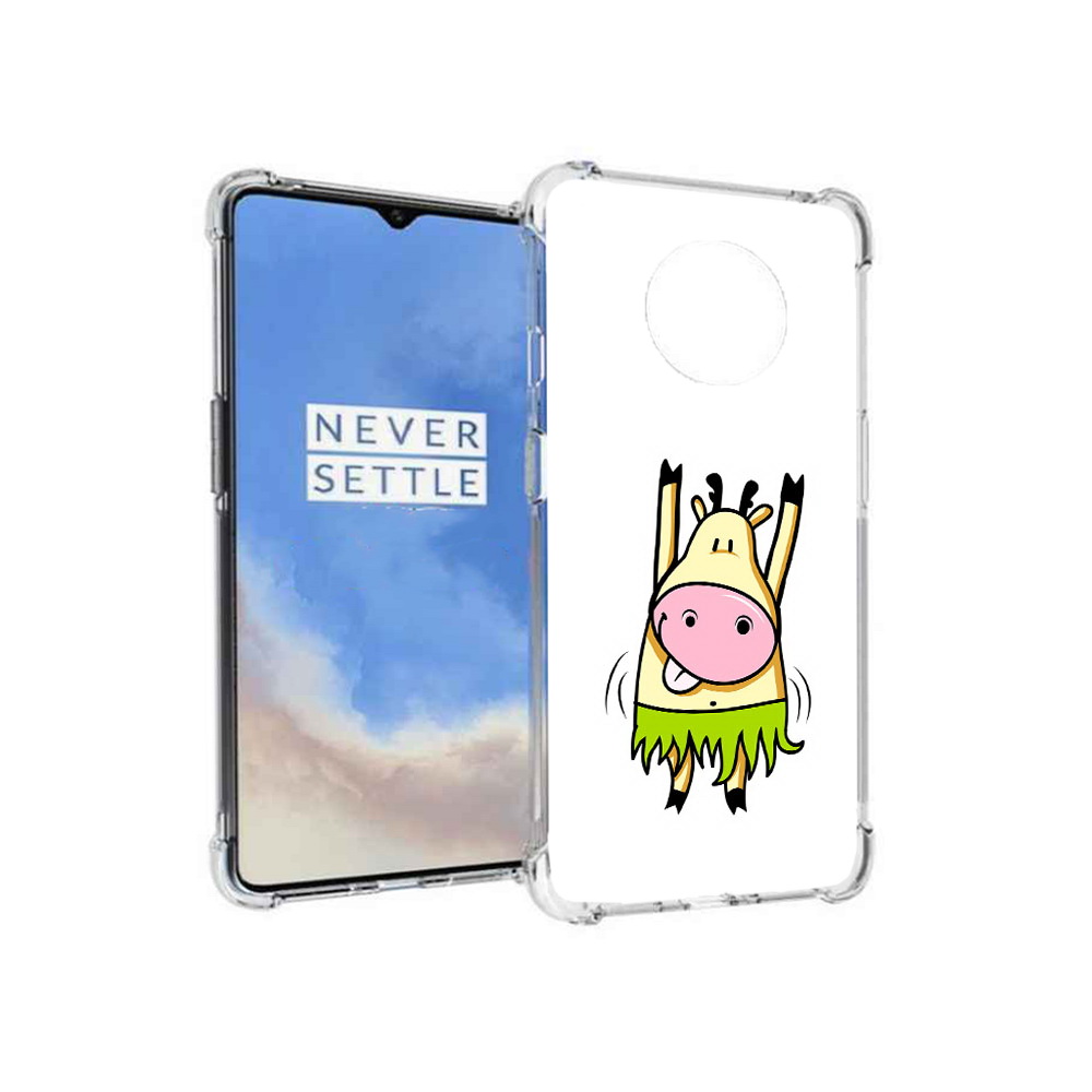 

Чехол MyPads Tocco для OnePlus 7T Веселая корова (PT227044.138.42), Прозрачный, Tocco