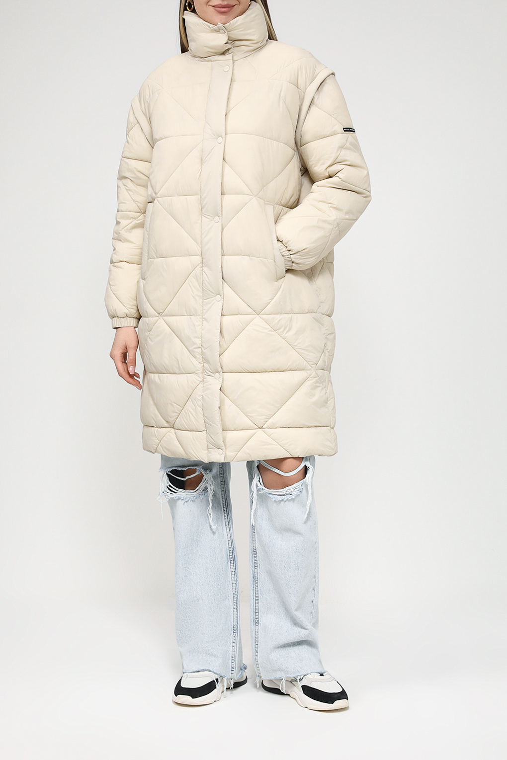 

Пальто женское Pepe Jeans PL402285 бежевое M, Бежевый, PL402285