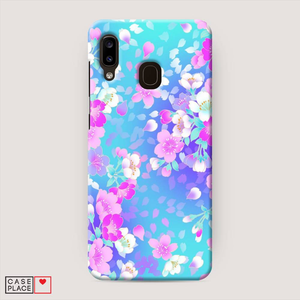 фото Пластиковый чехол "яблоневые цветы" на samsung galaxy a20 awog