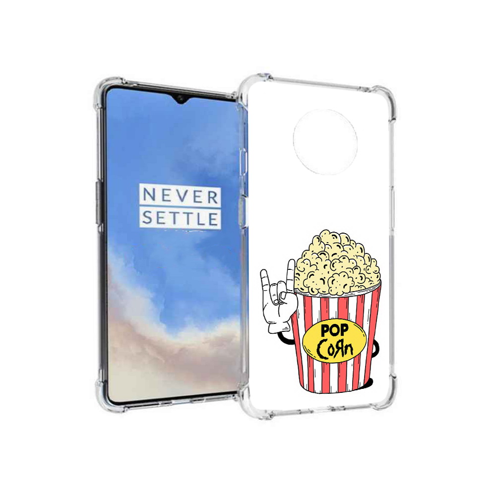 

Чехол MyPads Tocco для OnePlus 7T крутой попкорн (PT227044.138.427), Прозрачный, Tocco