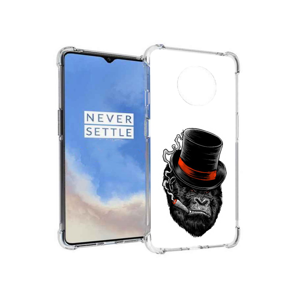 

Чехол MyPads Tocco для OnePlus 7T дизайнерская горилла (PT227044.138.431), Прозрачный, Tocco
