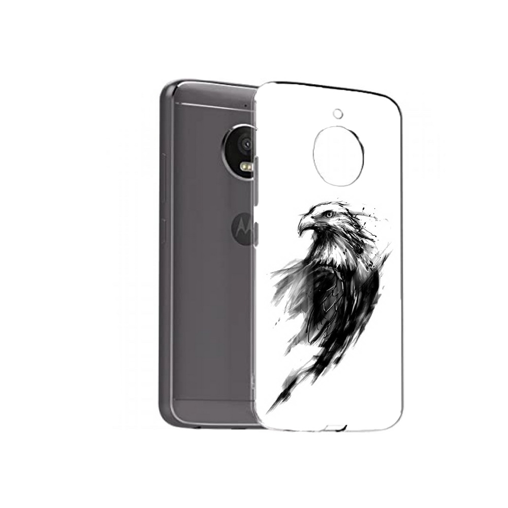 

Чехол MyPads Tocco для Motorola Moto E4 Plus чб птица (PT100001.341.670), Прозрачный, Tocco