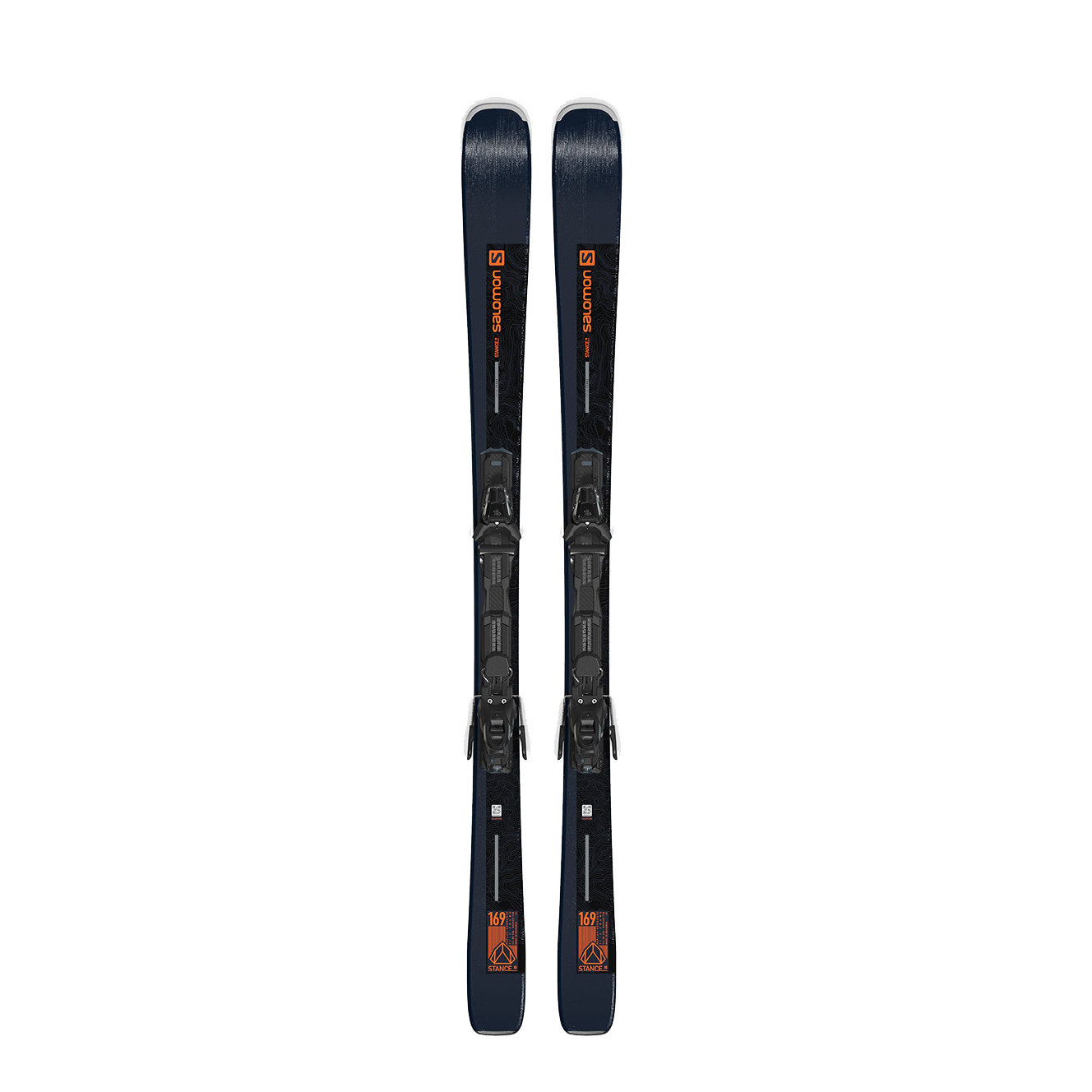 фото Горные лыжи salomon stance 80 + m11 gw l80 black/red (21/22) (177)