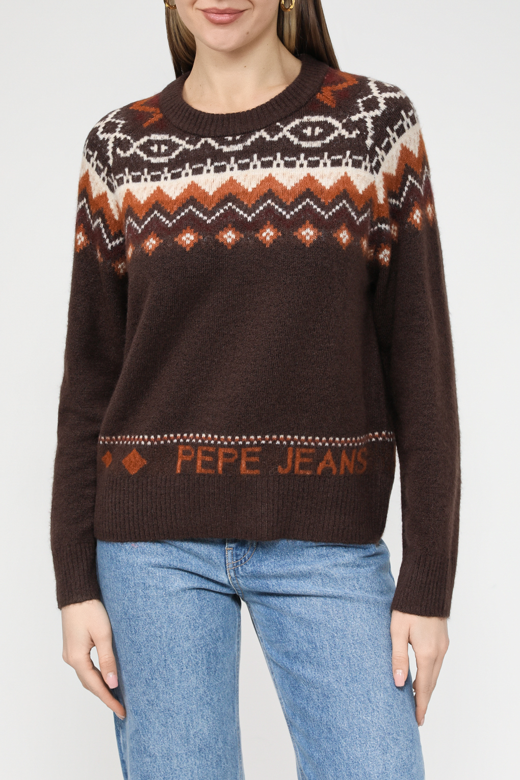 

Джемпер женский Pepe Jeans PL702053 коричневый XS, PL702053