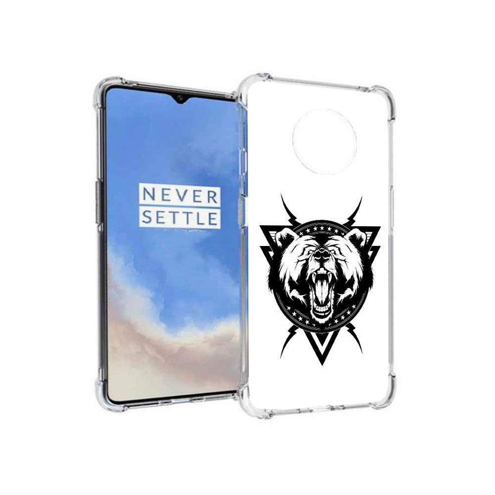 

Чехол MyPads Tocco для OnePlus 7T медведь в треугольнике (PT227044.138.464), Прозрачный, Tocco