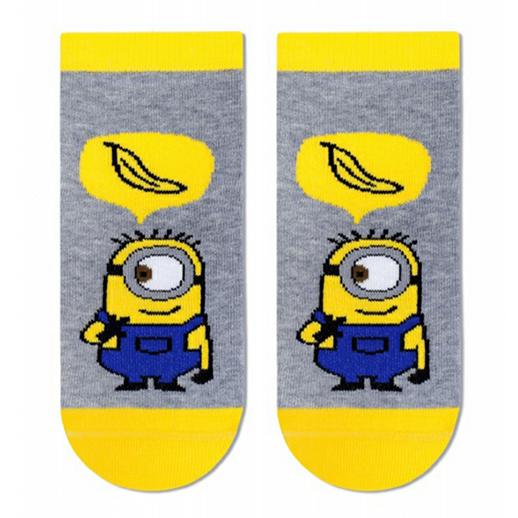 

Носки для девочки Брестские Minions хлопок серые р 13-14
