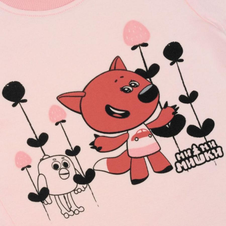 

Футболка Lucky Child Ми-ми-мишки 69-26 интерлок светло-розовая р 26 рост 86-92