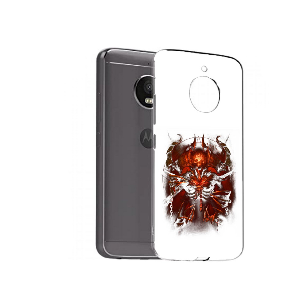 

Чехол MyPads Tocco для Motorola Moto E4 Plus яркий демон (PT100001.341.708), Прозрачный, Tocco