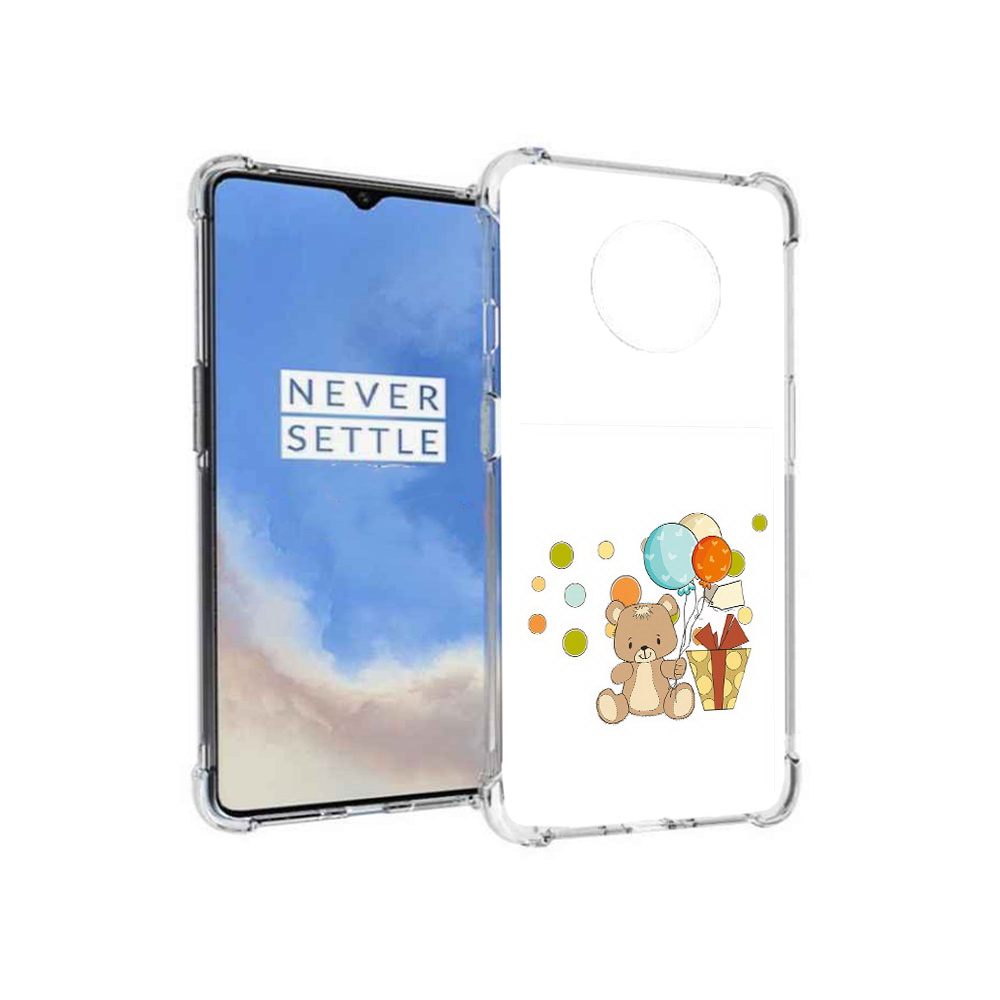 

Чехол MyPads Tocco для OnePlus 7T медвеженок с подарком (PT227044.138.470), Прозрачный, Tocco