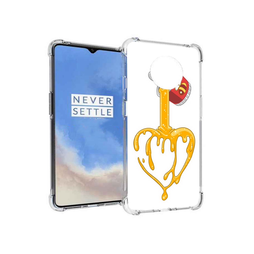 

Чехол MyPads Tocco для OnePlus 7T медовое сердце (PT227044.138.471), Прозрачный, Tocco