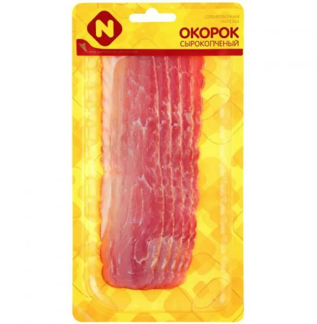 

Окорок Останкино свиной сырокопченый 80 г
