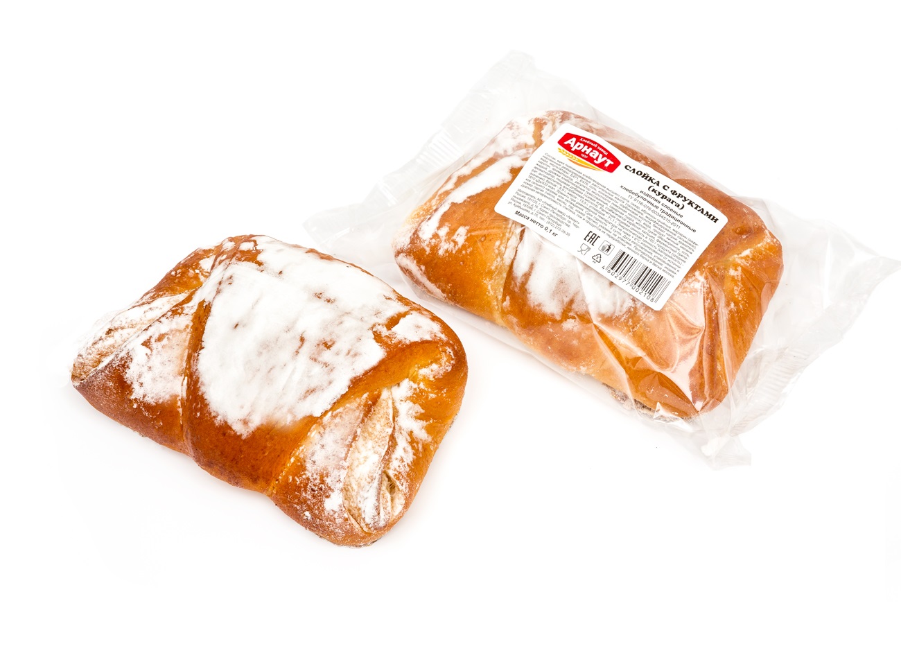

Слойка Арнаут с курагой 100 г