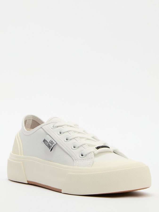 

Кеды женские Love Moschino JA15012G белые 39 EU, Белый, JA15012G