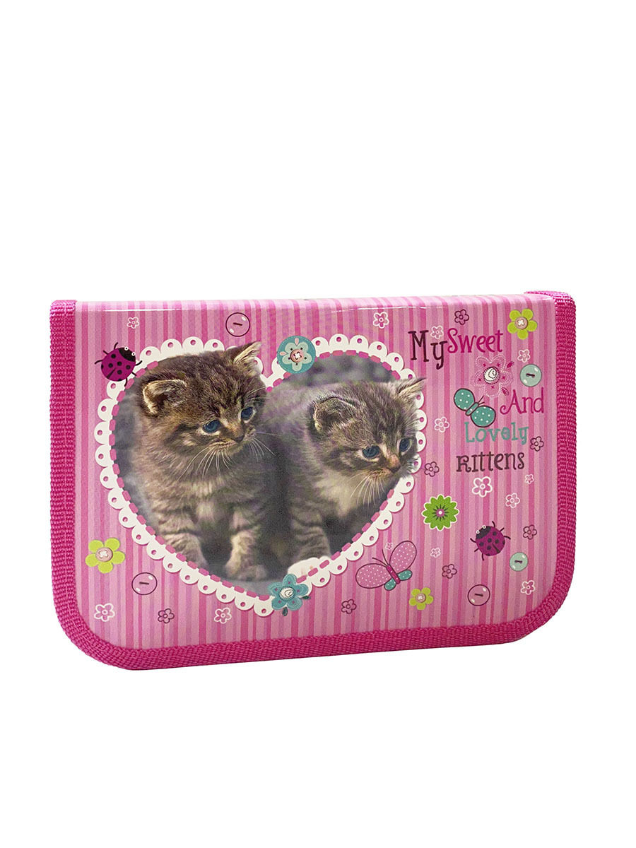 

Пенал с наполнением Оникс Lovely Kittens с откидной планкой 23 пр. Арт. 59941, "Lovely Kittens", 23 предмета, с откидной планкой