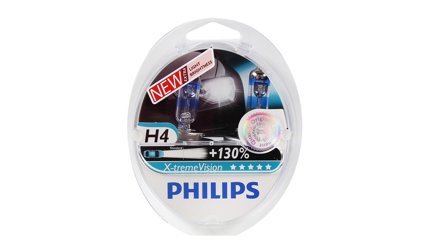 

Лампа 12Vx55/60W H4 +100% PHILIPS X-TREME VISION комплект