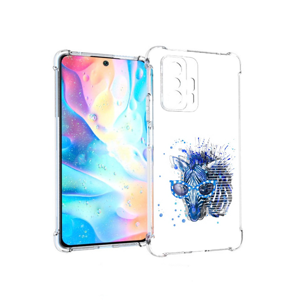 

Чехол MyPads Tocco для Xiaomi 11T Pro расплывчатая зебра (PT163474.285.577), Прозрачный, Tocco