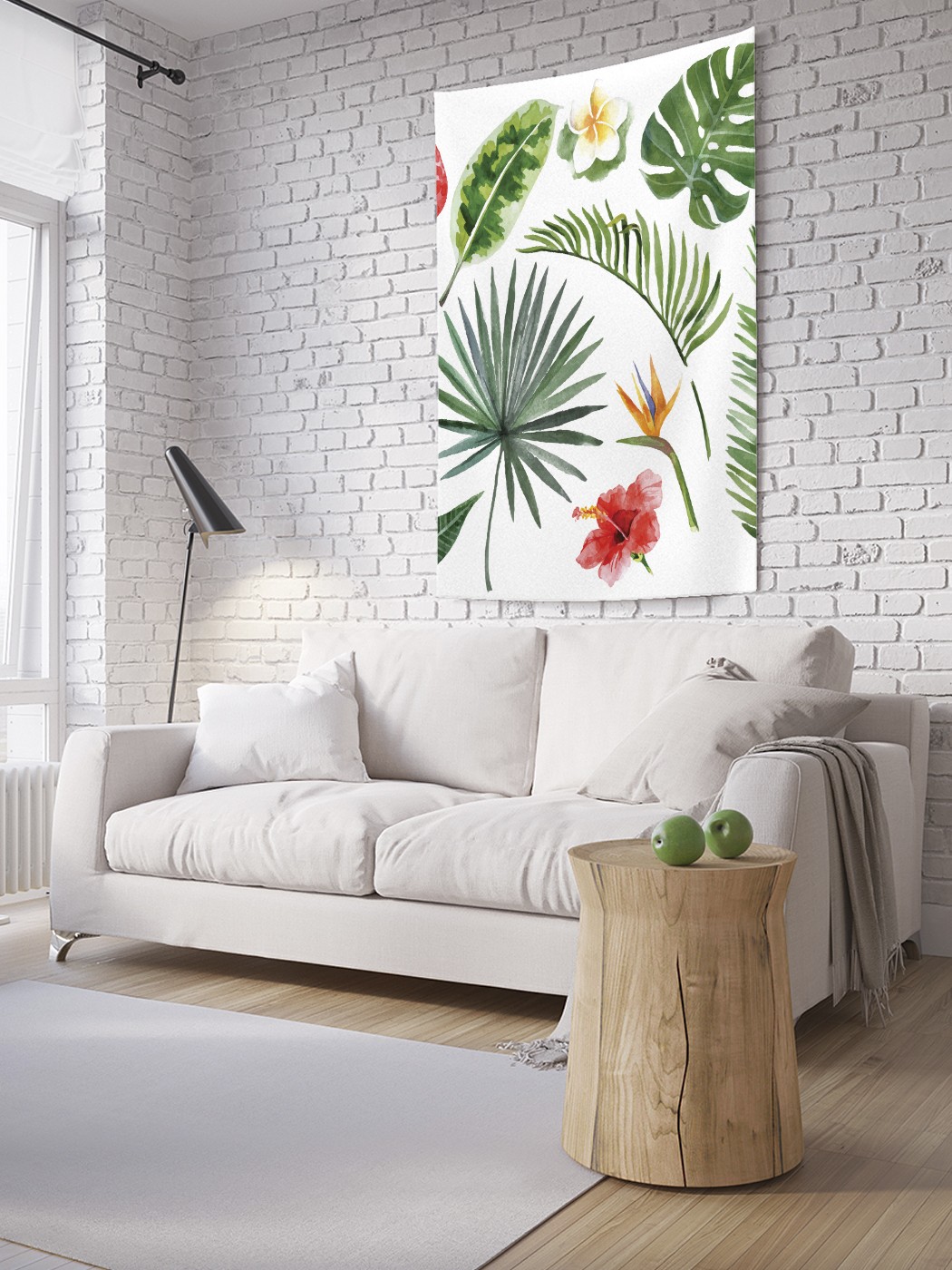 

Вертикальное фотопанно на стену JoyArty Тропическая листва 150x200 см, Тропическая листва