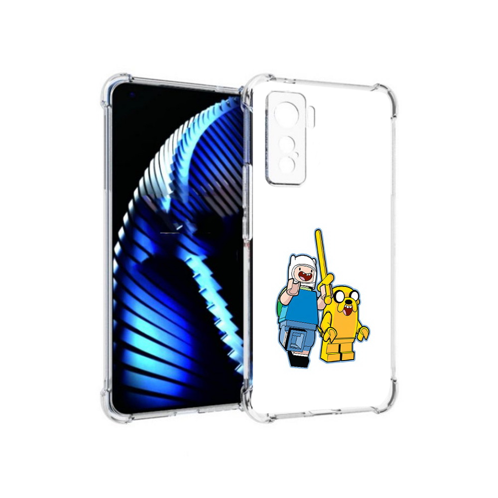 

Чехол MyPads Tocco для Vivo iQOO 5 время приключений лего, Прозрачный, Tocco