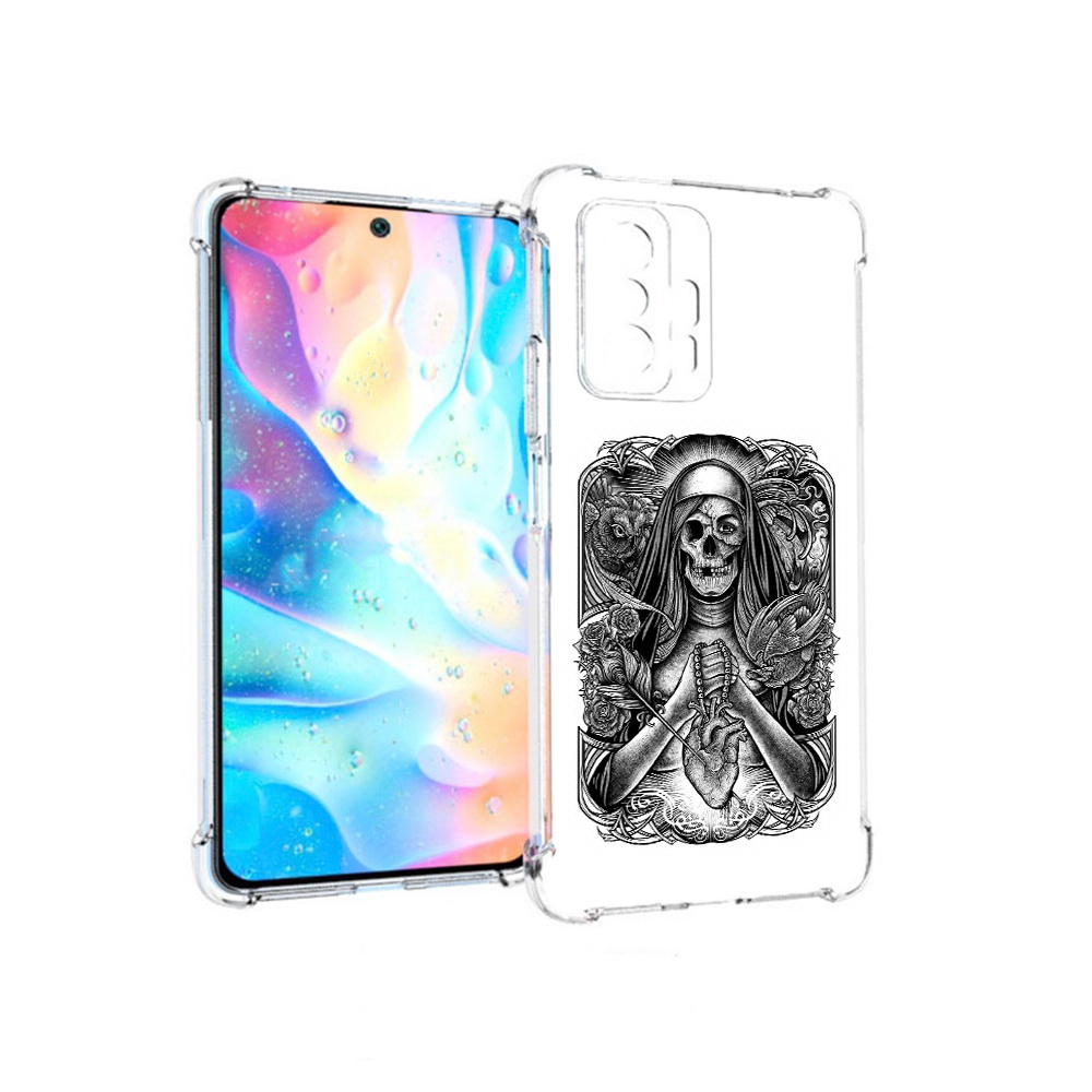 

Чехол MyPads Tocco для Xiaomi 11T Pro скелет с сердцем (PT163474.285.603), Прозрачный, Tocco