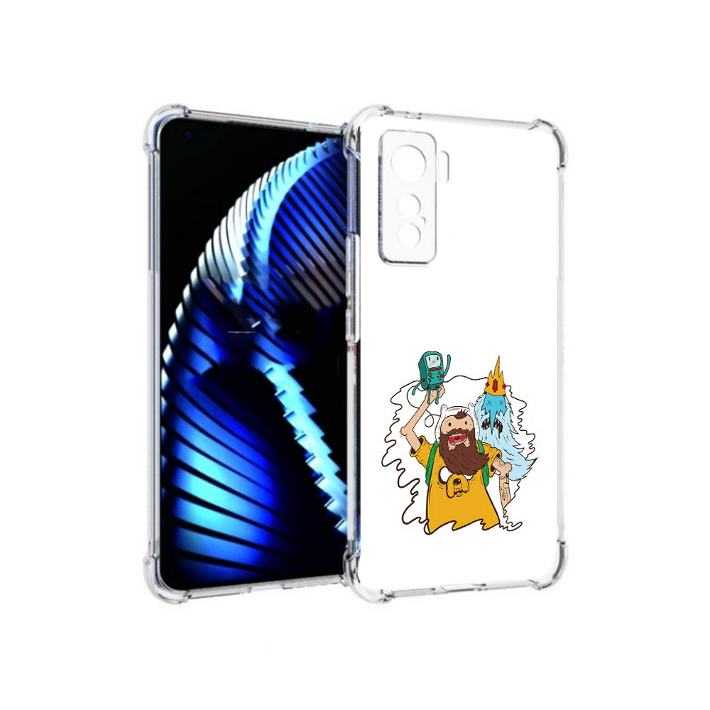 

Чехол MyPads Tocco для Vivo iQOO 5 время приключений старый Финн, Прозрачный, Tocco