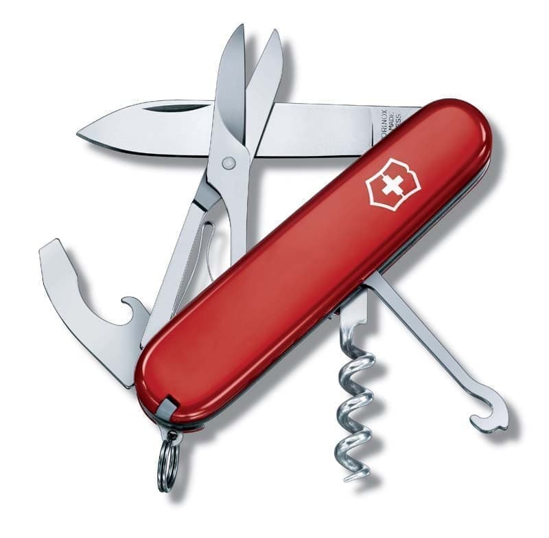 Нож перочинный VICTORINOX Compact, 91 мм, 15 функций, красный