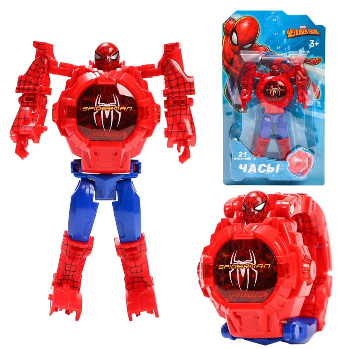 

Часы-проектор электронные, 21 проекция, Человек-паук, Человек-паук