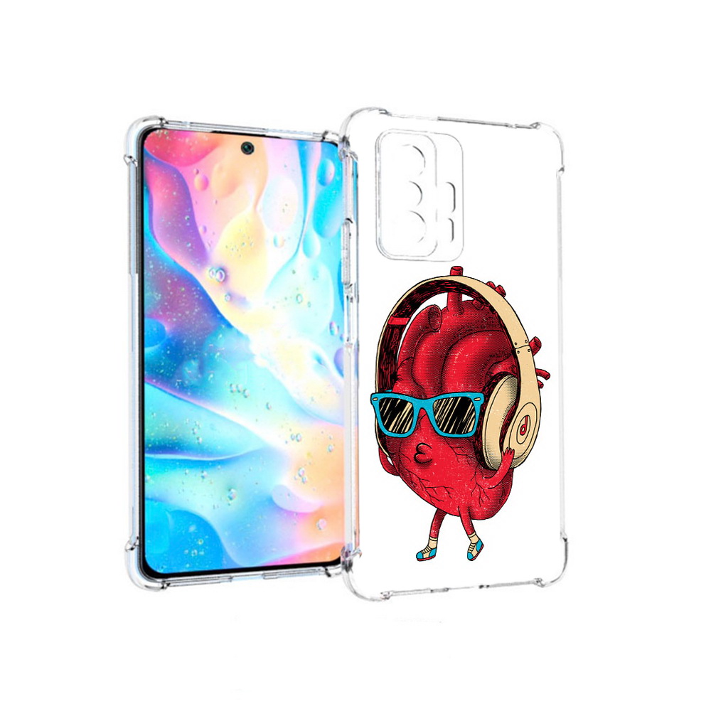 

Чехол MyPads Tocco для Xiaomi 11T Pro слушай сердце (PT163474.285.609), Прозрачный, Tocco