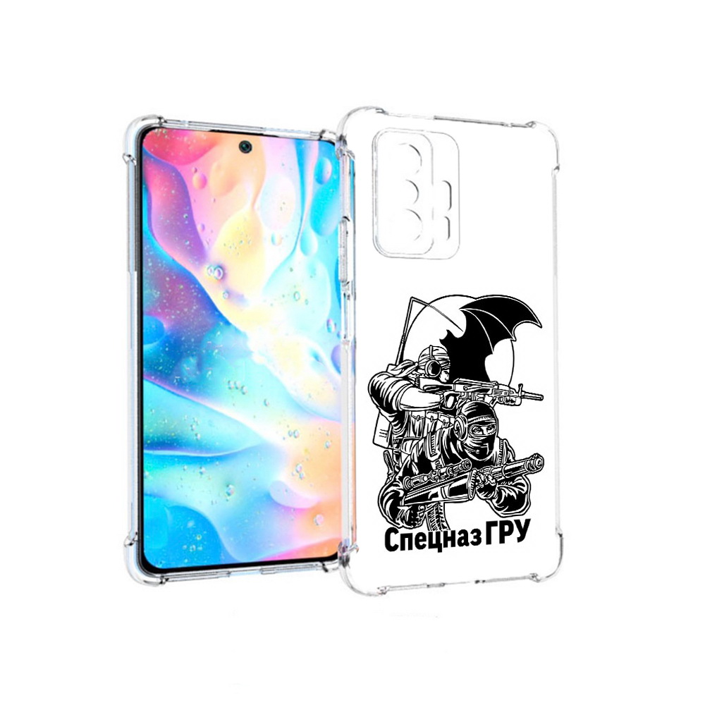 

Чехол MyPads Tocco для Xiaomi 11T Pro спецназ гру (PT163474.285.618), Прозрачный, Tocco