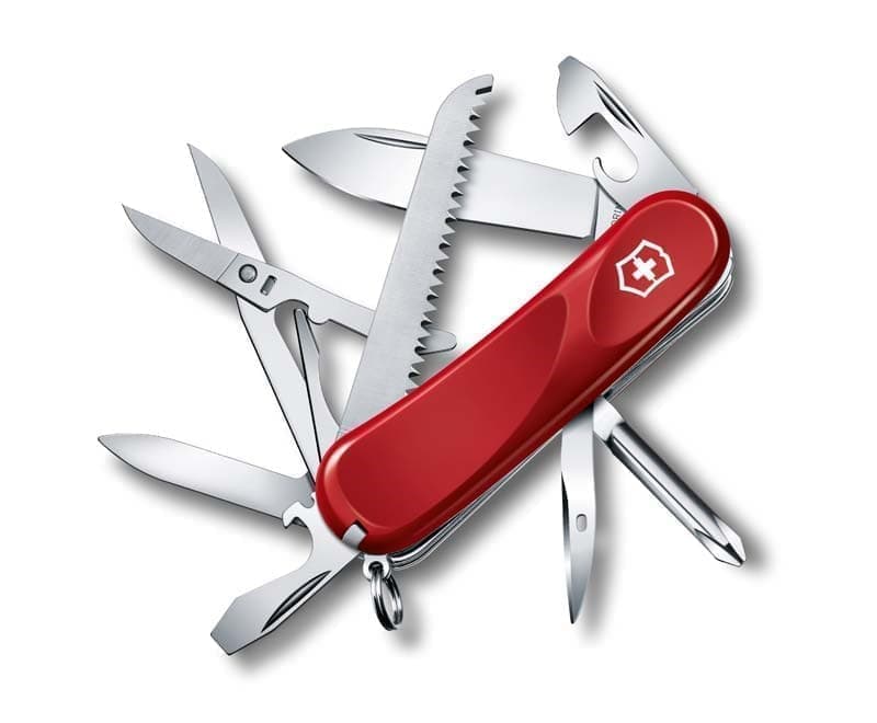 

Нож перочинный VICTORINOX Evolution 18, 85 мм, 15 функций, красный