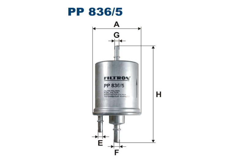 

Фильтр топливный FILTRON PP836/5