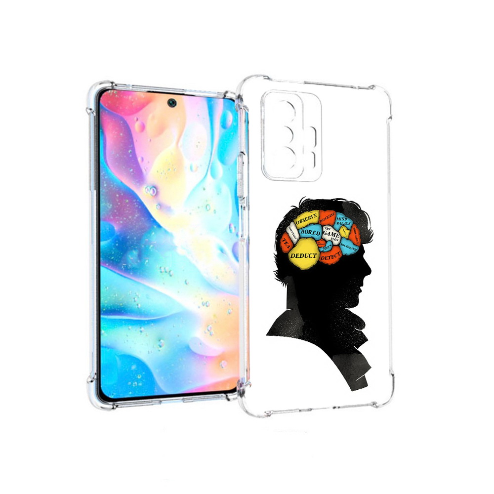 

Чехол MyPads Tocco для Xiaomi 11T Pro темный рисунок (PT163474.285.640), Прозрачный, Tocco