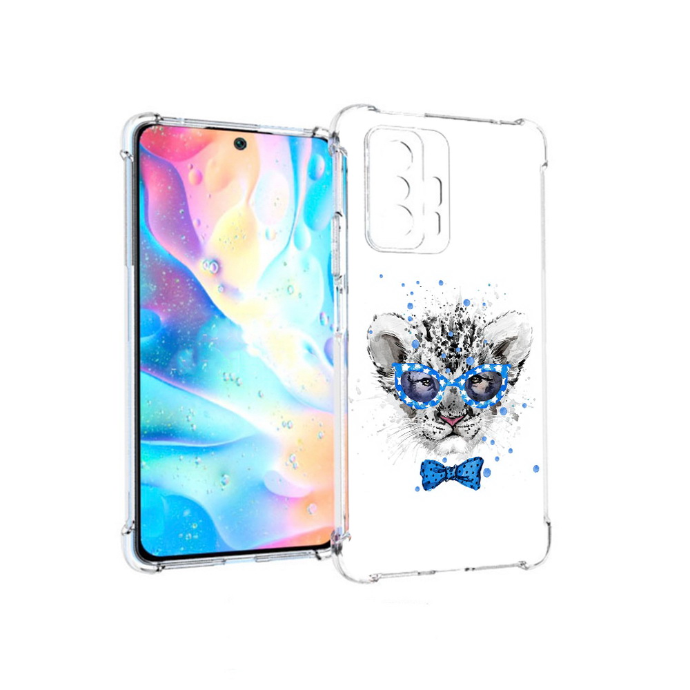 

Чехол MyPads Tocco для Xiaomi 11T Pro тигренок с бабочкой (PT163474.285.642), Прозрачный, Tocco