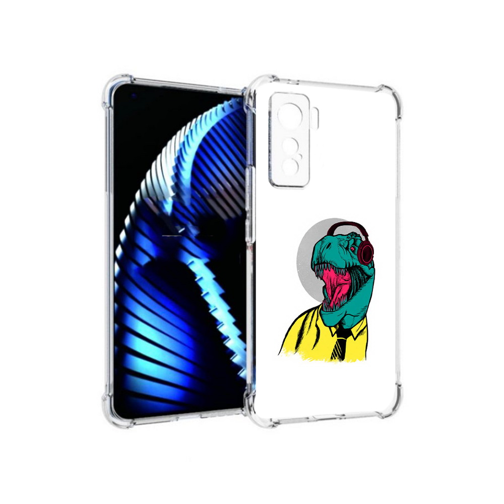 

Чехол MyPads Tocco для Vivo iQOO 5 дино, Прозрачный, Tocco