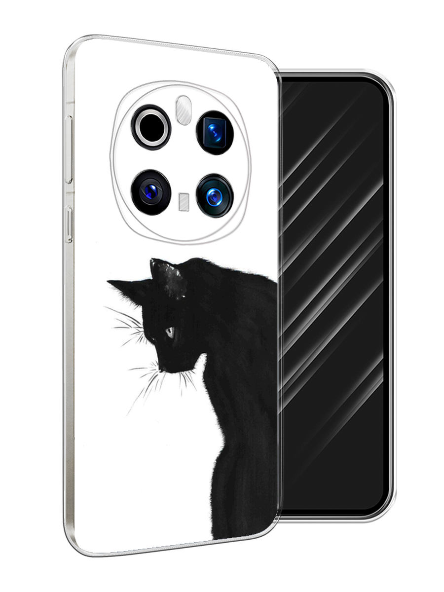 

Чехол Awog на Honor Magic 7 Pro "Black cat", Черный;белый, 6125650-1