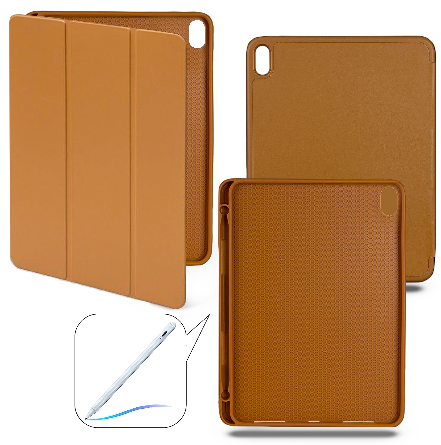 Чехол-книжка для iPad 10 (2022) 10.9 Smart Case (Pencil) Brown №2