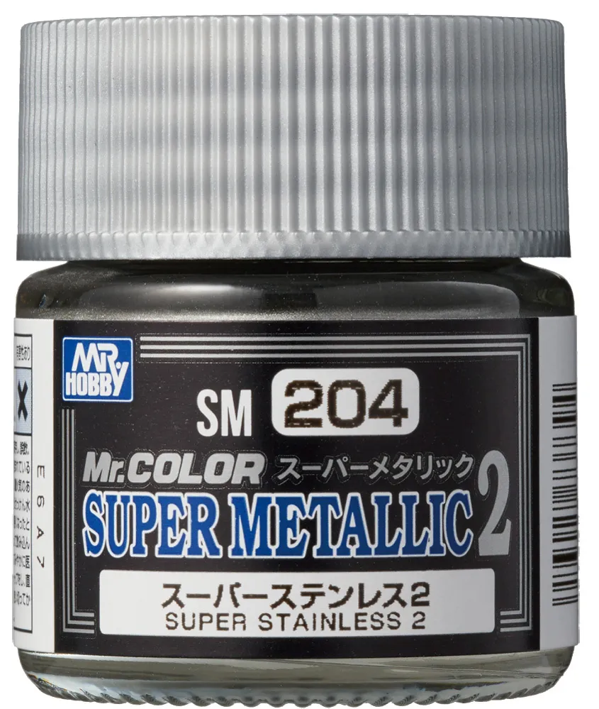 

Краска Gunze Sangyo Super Stainless 2 SM204, Super metallic 2 super stainless 2;нержавейка;супер металлик