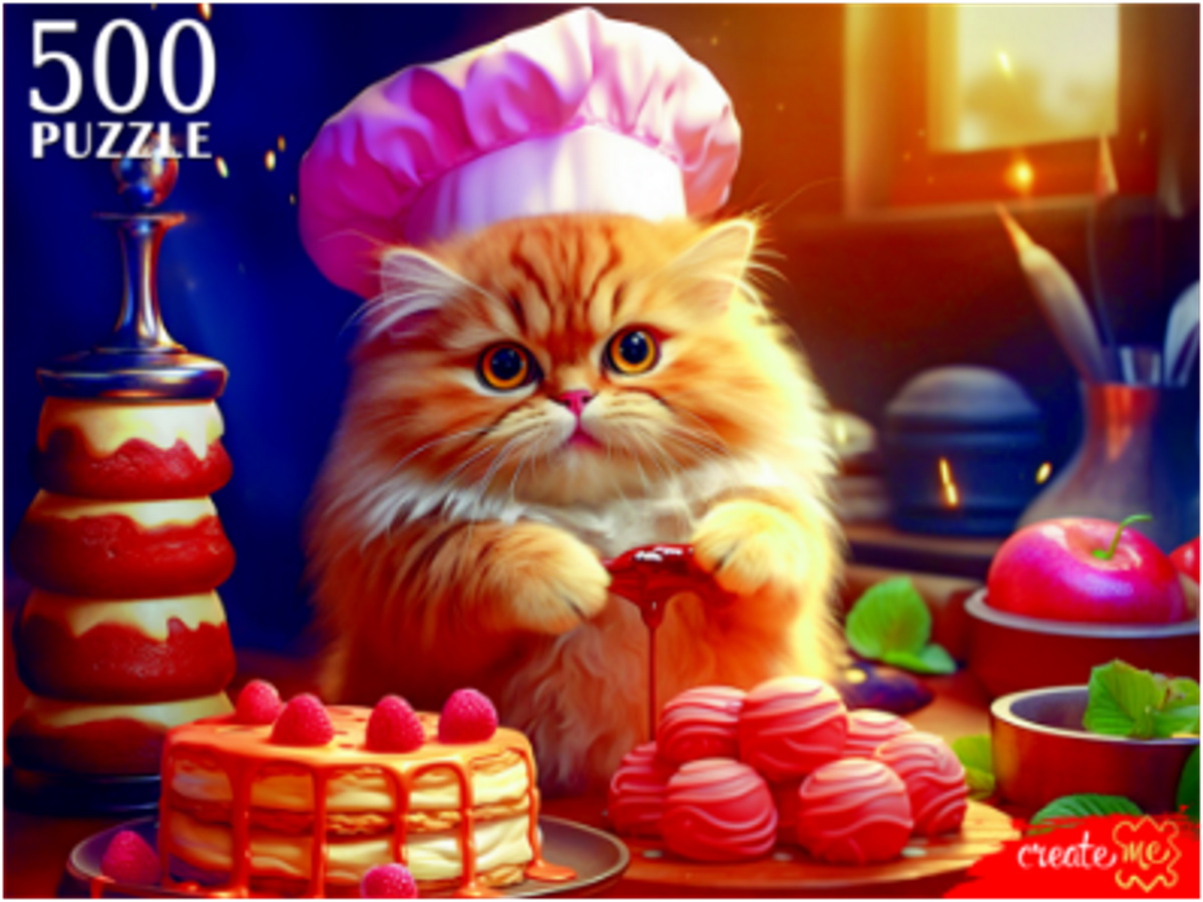 

Пазл Рыжий Кот Котик-пекарь 500 деталей, Котик-пекарь