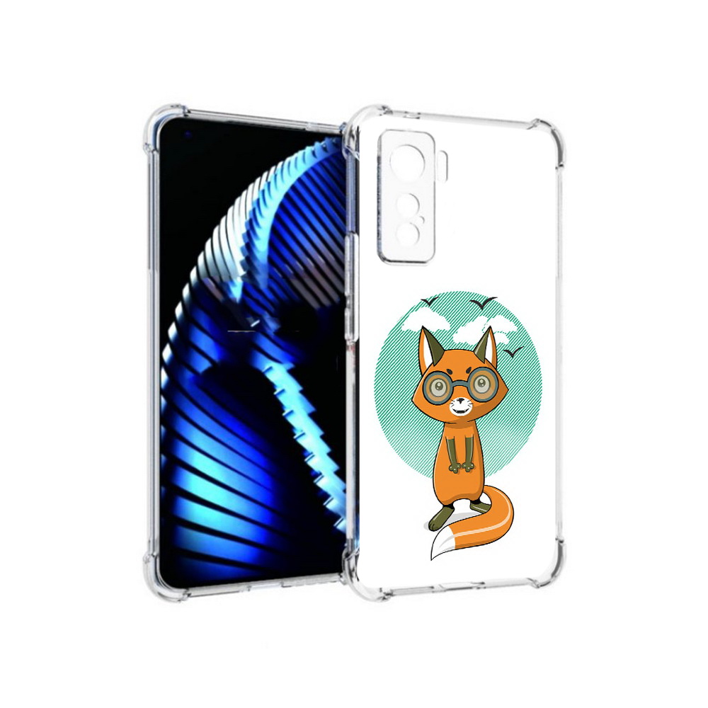 

Чехол MyPads Tocco для Vivo iQOO 5 задумчивая лиса, Прозрачный, Tocco