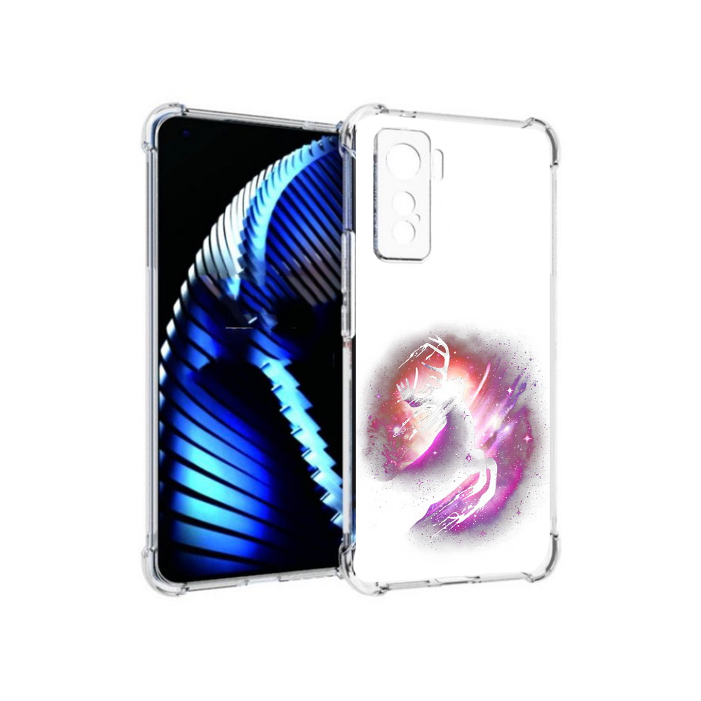 

Чехол MyPads Tocco для Vivo iQOO 5 звездный олень, Прозрачный, Tocco