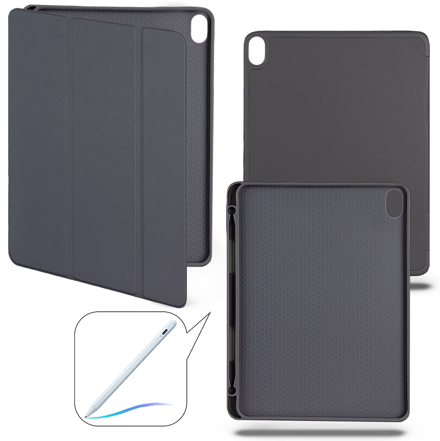 

Чехол-книжка для iPad 10 (2022) 10.9 Smart case (Pencil) Dark Grey №7, Темно-серый, Чехол-книжка для iPad 10 (2022) 10.9 Smart case (Pencil) Dark Grey №7