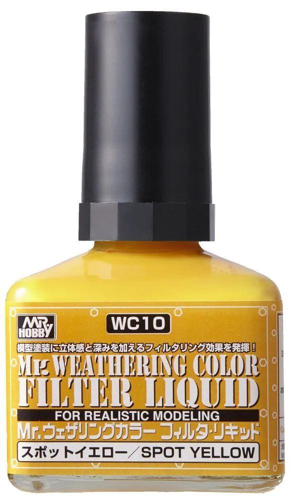 Жидкий фильтр Gunze Sangyo Mr Weathering Color Yellow Жёлтый 40 мл WC10 765₽