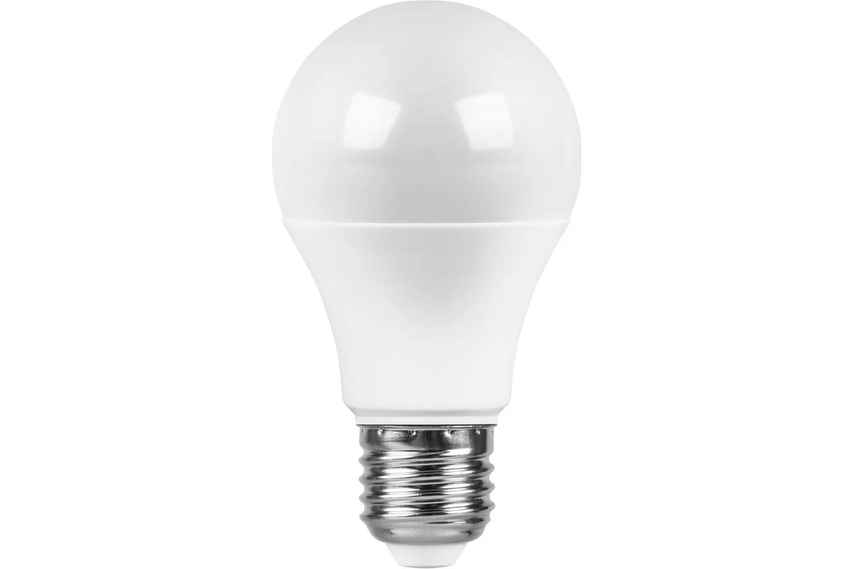 

Лампа светодиодная 10W E27 230V 4000K белый Шар SAFFIT, SBA6010
