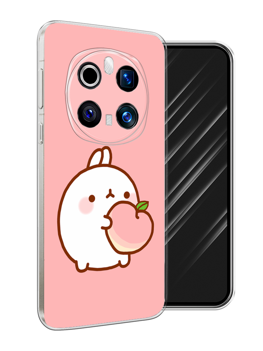 

Чехол Awog на Honor Magic 7 Pro "Кролик с персиком", Розовый;бежевый, 6125650-1