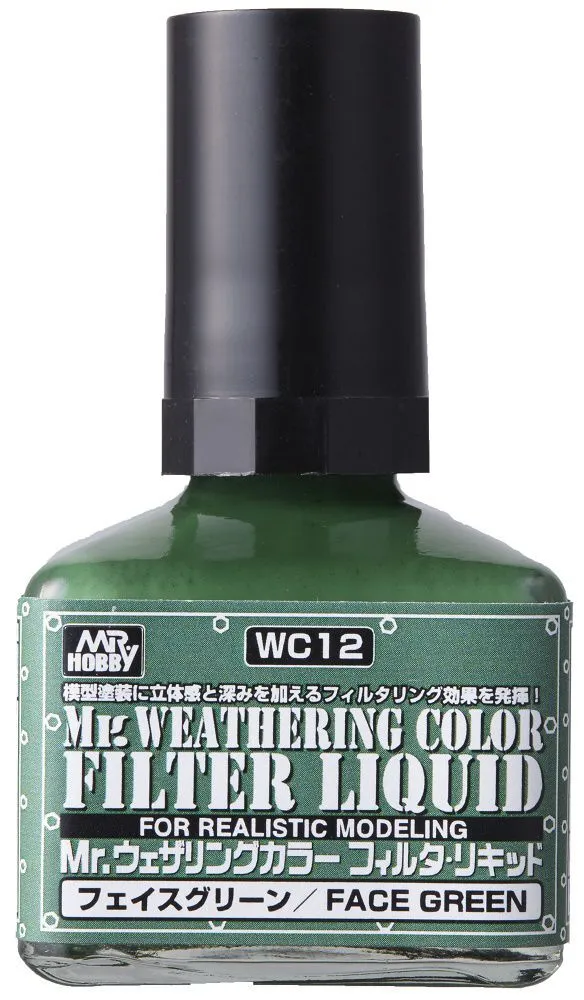 

Жидкий фильтр Gunze Sangyo Mr.Weathering Color Green зеленый 40мл WC12