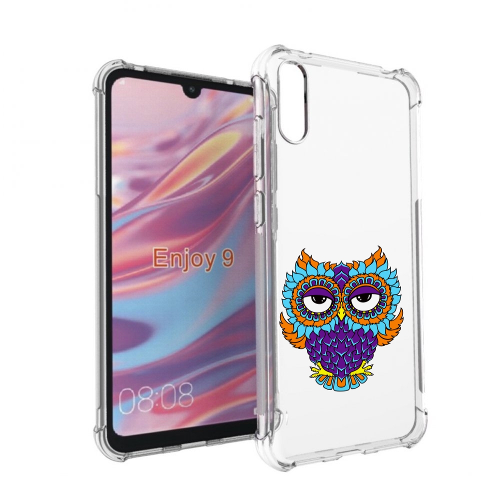 

Чехол бампер MyPads Цветная сова для Huawei Enjoy 9., Прозрачный, Tocco