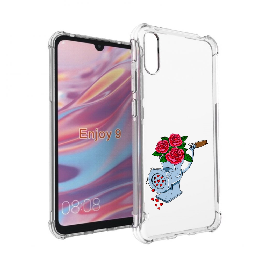 

Чехол бампер MyPads Цветочные сердца для Huawei Enjoy 9., Прозрачный, Tocco